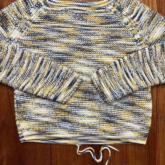 Theory Chunky Boxy Cotton Blend Crewneck Pullover / Medium - Picture 10 of 10